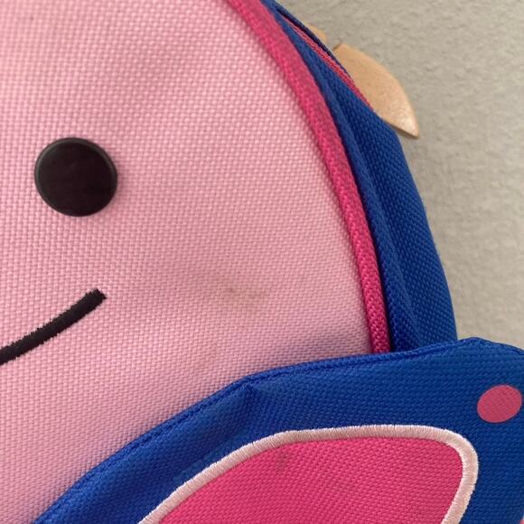 Skip Hop Zoo Butterfly Preschool Backpack - Pink Blue - Picture 2 of 12
